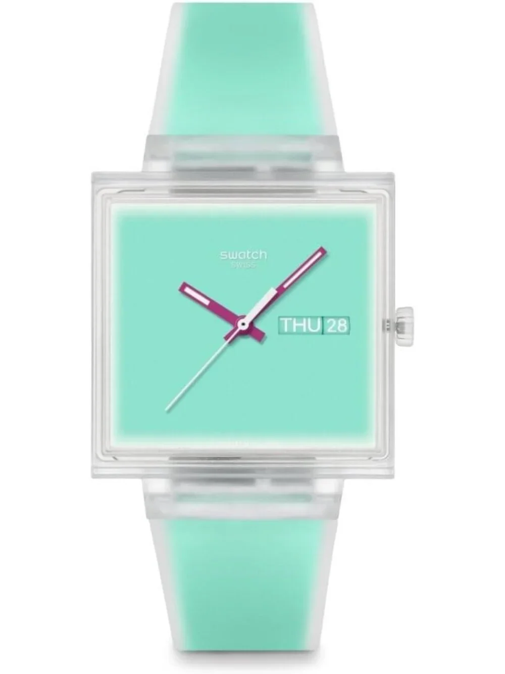 Unisex Green Casual Watch Bio-sourced Quartz Square Analog Stylish Wrist Watch